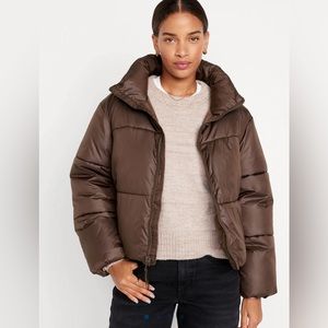 Old Navy Brown Puffer Jacket